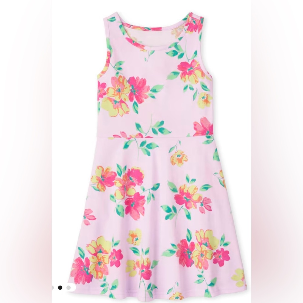 The Children’s Place Girls Print Everyday Dress - Lilac Haze
